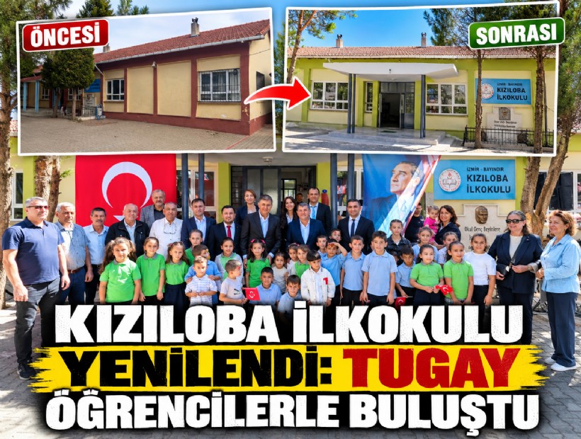 Kızıloba İlkokulu yenilendi: Tugay öğrencilerle buluştu