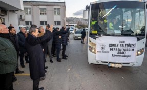 Konak’tan Hatay’a yardım konvoyu yola çıktı