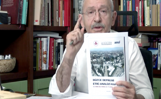 Kılıçdaroğlu'nun anlattığı AFAD'ın Düzce deprem raporu...