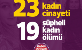 Mart ayında 23 kadın öldürüldü, 19 kadın şüpheli şekilde ölü bulundu