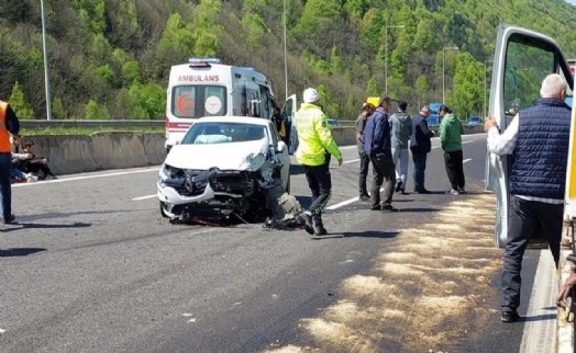 Anadolu Otoyolu'nda zincirleme kaza: İstanbul yönü trafiğe kapandı