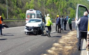 Anadolu Otoyolu'nda zincirleme kaza: İstanbul yönü trafiğe kapandı