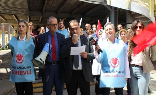 İzmir'de Sağlık çalışanlarından 'otopark' protestosu