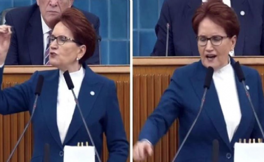 Akşener kürsüde yere kurşun attı: Bize bu kurşun mu dur diyecek?