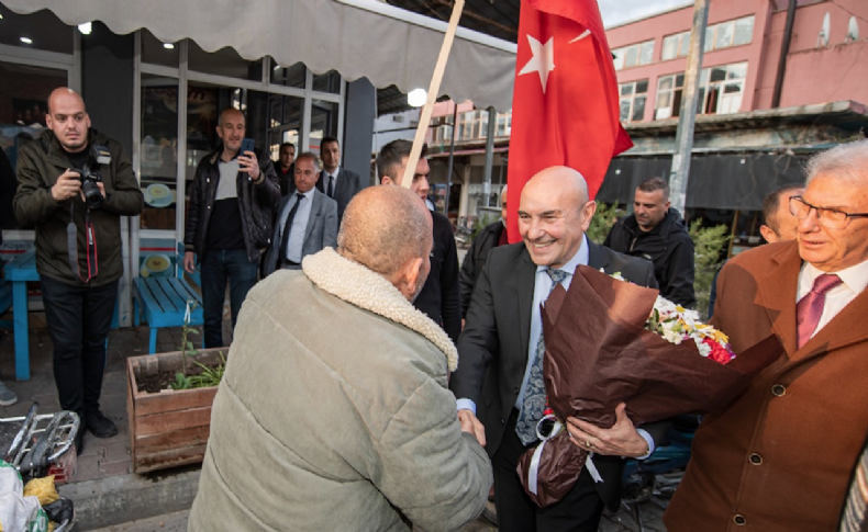 Kaymakçı’da Başkan Soyer'e sürpriz karşılama