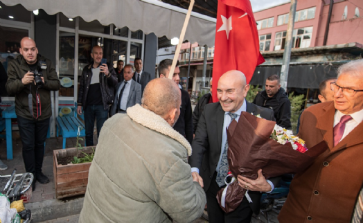 Kaymakçı’da Başkan Soyer'e sürpriz karşılama