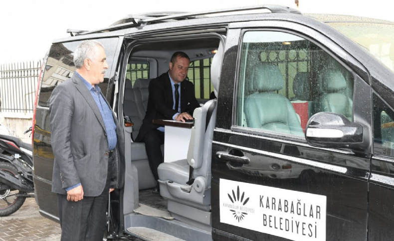 Karabağlar'da mobil hizmet devam ediyor