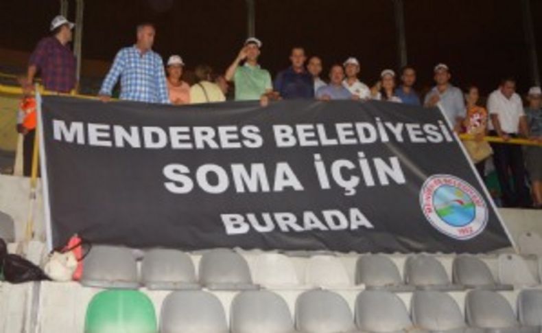 Menderes Belediyesi Soma için Atatürk Stadındaydı