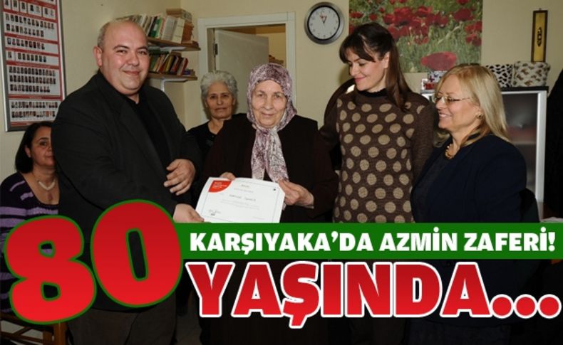 80 yaşındaki Hamide Nine'nin okuma azmi