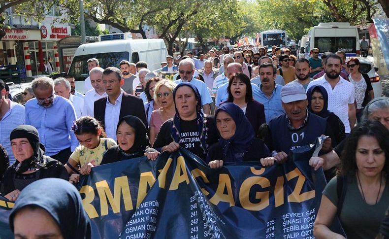 Acılı ailelerden Soma duruşması öncesi yürüyüş