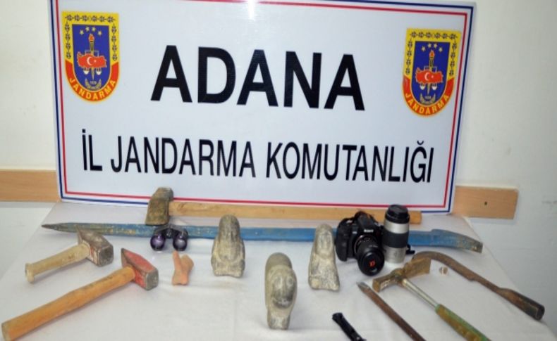 Adana'da dört adet tarihi eser ele geçirildi