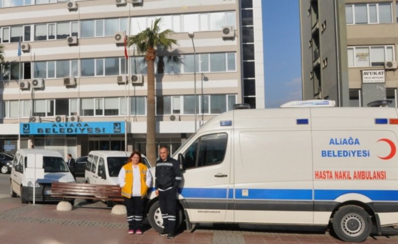 Aliağa'dan tam donanımlı ambulans hizmeti