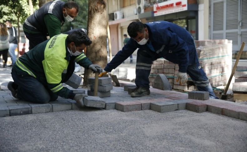 Alsancak ve Kahramanlar'da sokaklar yenileniyor