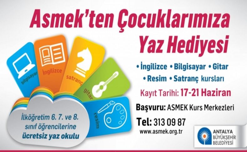 ASMEK’ten öğrencilere ücretsiz yaz kursları