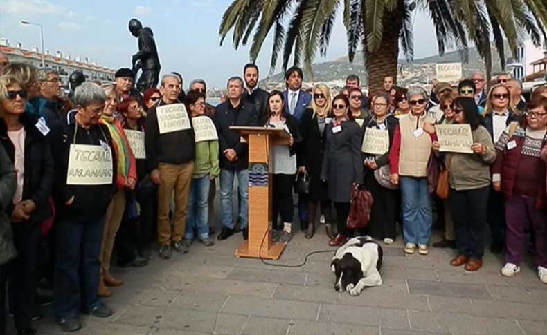 Aynı yasaya bir tepki de Foça'dan