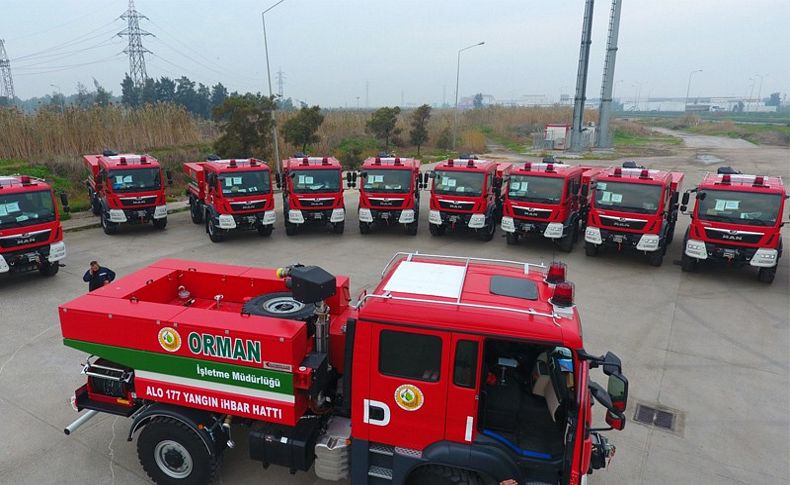 İzmir'in orman yangınlarıyla mücadele filosu güçlendi