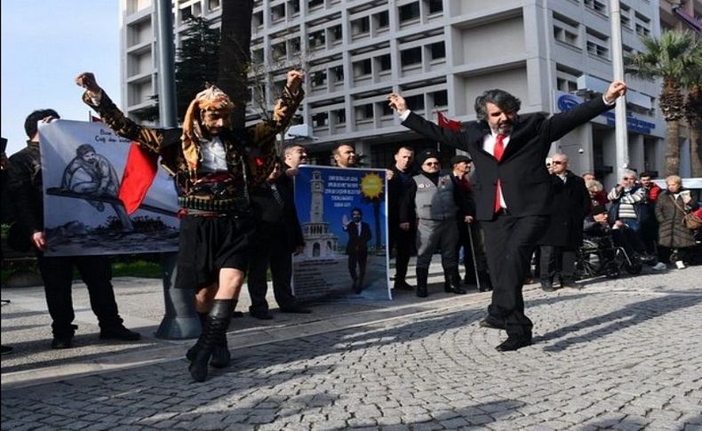 Başkan adaylığını da zeybek oynayarak açıkladı