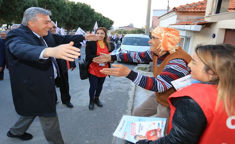 Başkan İnce'den çat kapı ziyaret