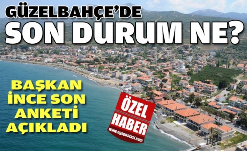 Başkan İnce Güzelbahçe’deki son durumu açıkladı