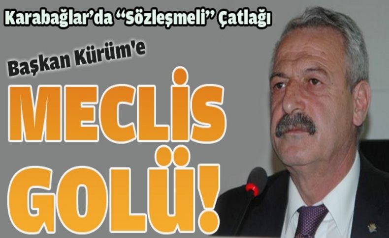 Başkan Kürüm'e meclis golü