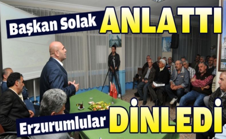 Başkan Metin Solak Erzurumlular'a konuk oldu