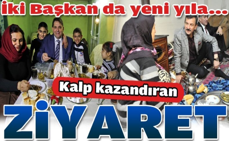 Başkanlar'dan çat kapı yılbaşı ziyareti