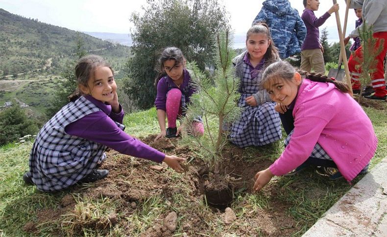 Bayraklı'da yeşil seferberlik sürüyor