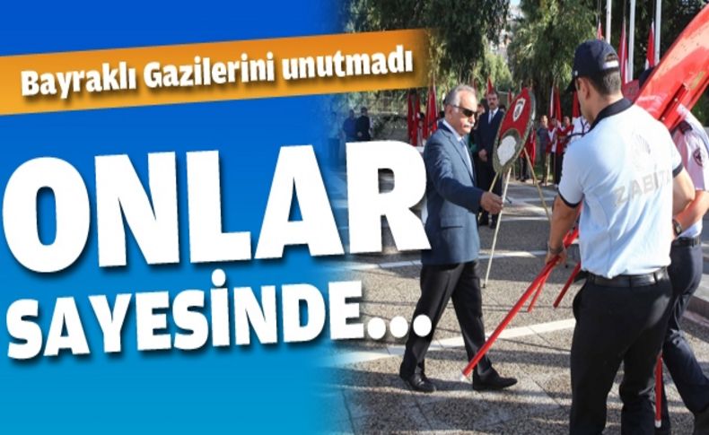 Bayraklı Gazileri andı