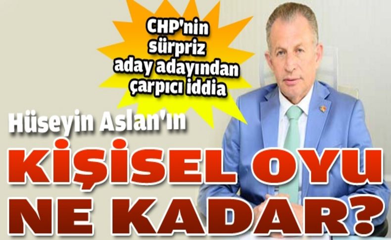 Benim oyumla CHP'nin oyu birleştiğinde...