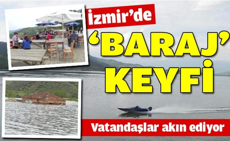 Beydağ Barajı’nda tekne turu keyfi