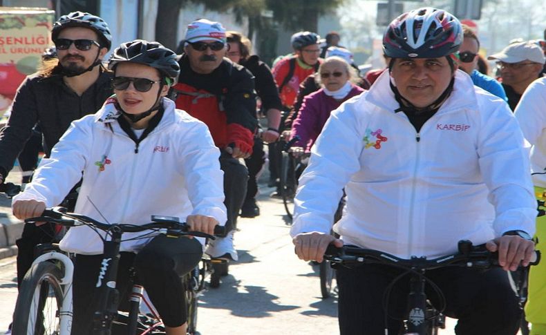 Bisikletçiler Tugay ile pedalladı