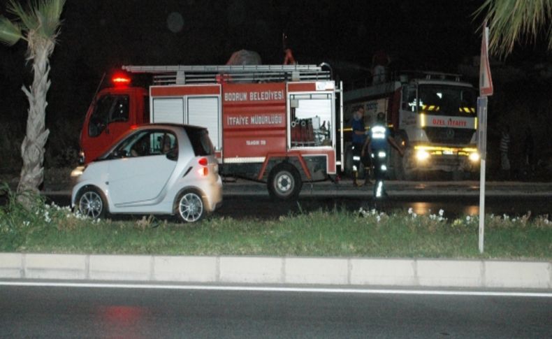 Bodrum'da makilik alanda yangın