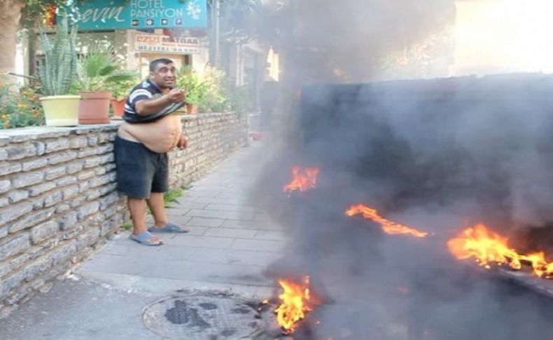 Boğazını kesip, tezgahını yakmak istedi