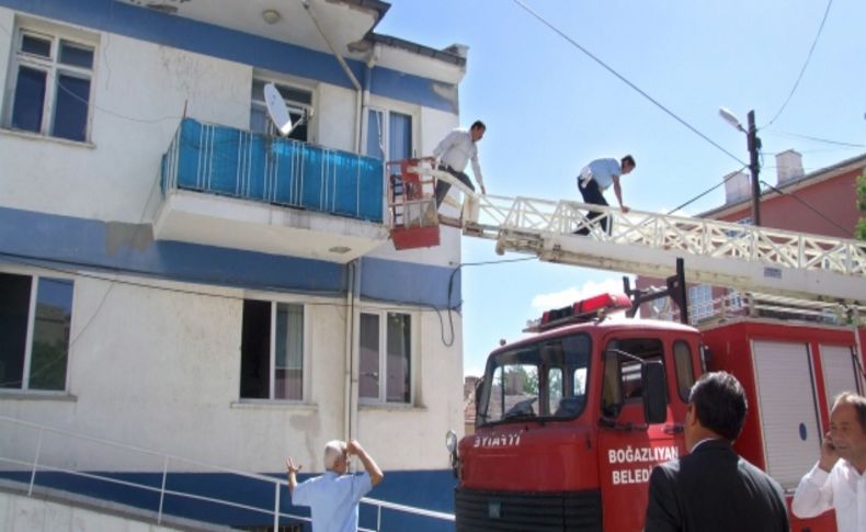 Boğazlıyan polisine yangın tatbikatı