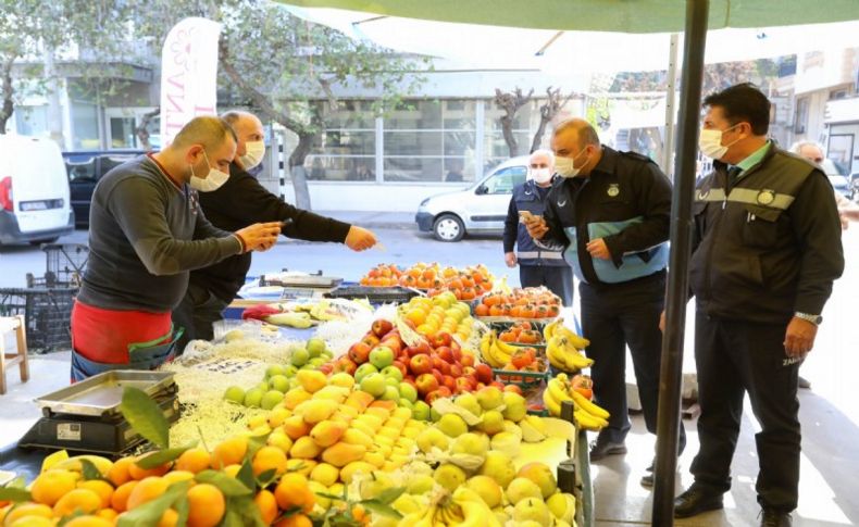 Buca pazarlarında denetimler sıklaştırıldı