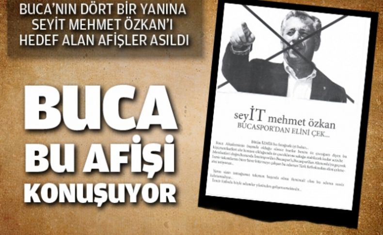 Buca bu afişi konuşuyor