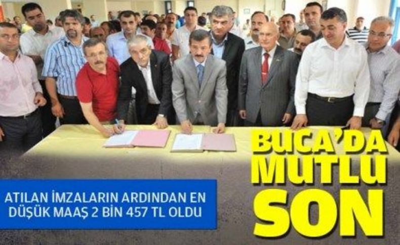 Buca’da işçiler arasında mutlu son