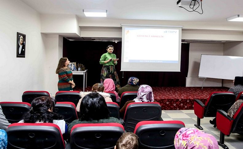 Bucalı kadınlara ‘güvenli annelik’ eğitimi