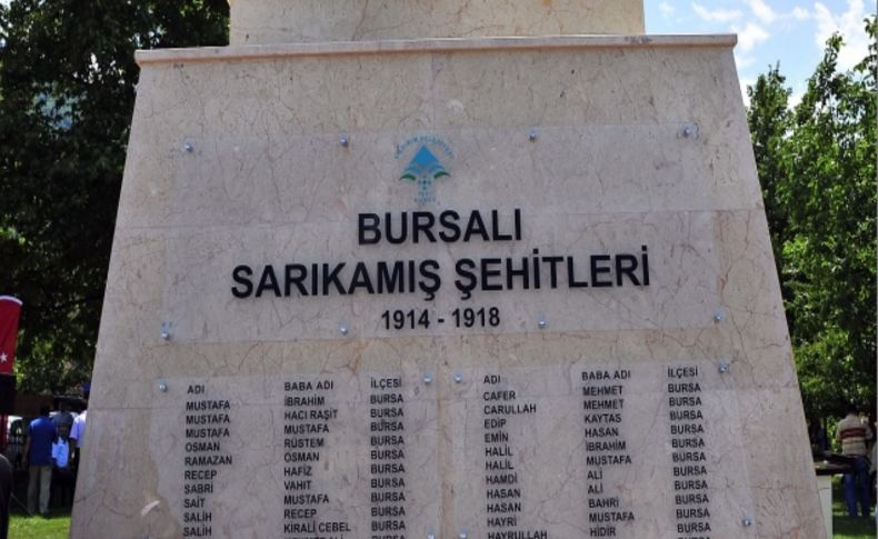 Bursa’da Sarıkamış Şehitleri anıtı açıldı