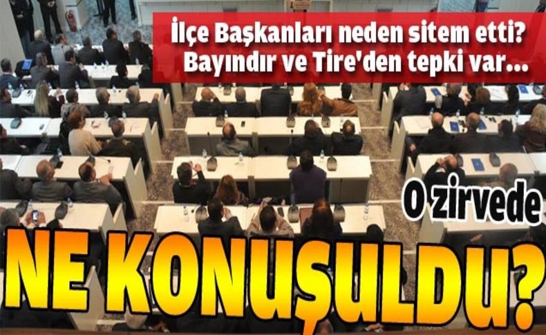 Büyükşehir zirvesinin perde arkası