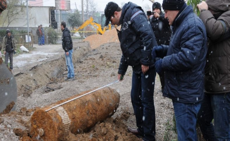 Çanakkale'de patlamamış top mermisi bulundu