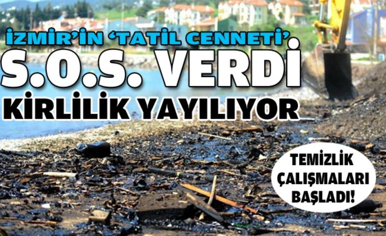 Çandarlı'da çevre felaketi: Hızla yayılıyor!