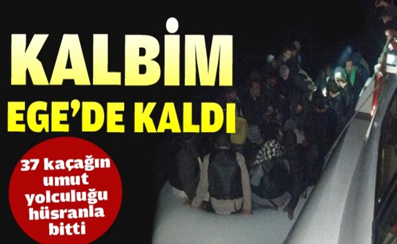 Çeşme'de 37 kaçak yakalandı