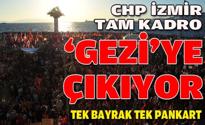 CHP İzmir tam kadro 'Gezi'ye