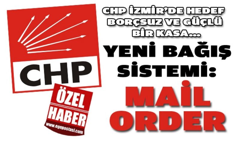 CHP İzmir'de yeni bağış sistemi: Mail Order