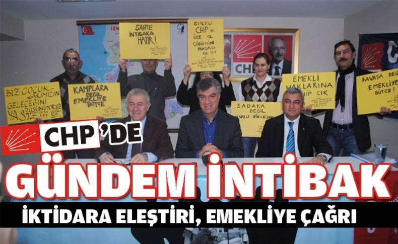 CHP İzmir’den İntibak salvosu