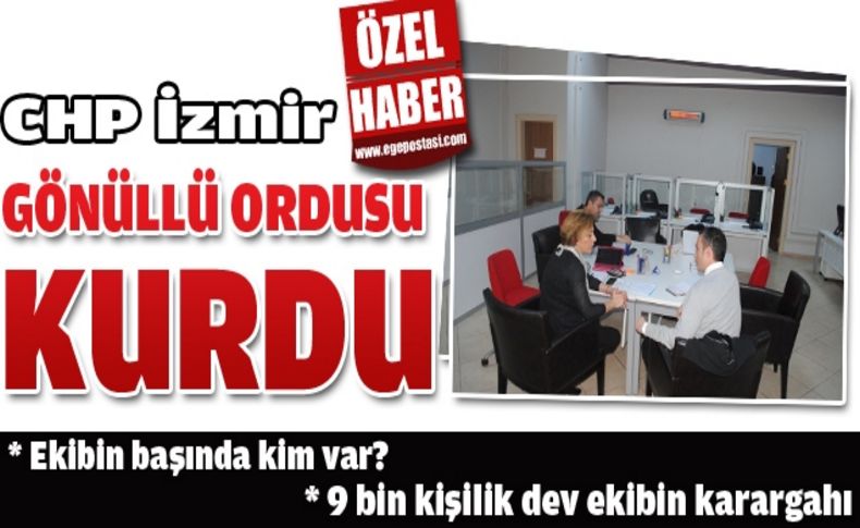 CHP'nin İzmir'de gönüllü ordusu hazır!