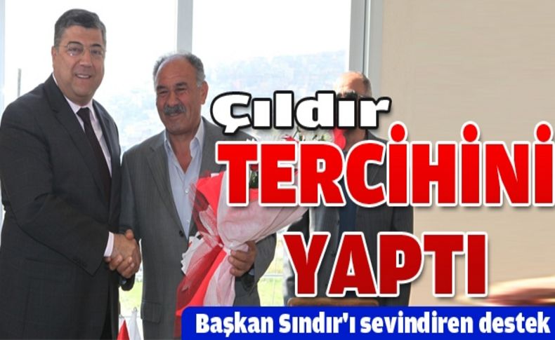 Çıldırlılardan Sındır’a tam destek