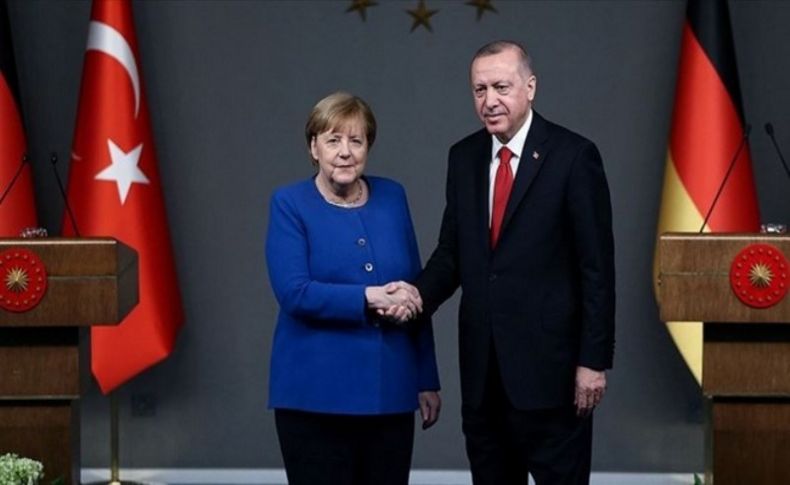 Cumhurbaşkanı Erdoğan, Merkel ile görüştü