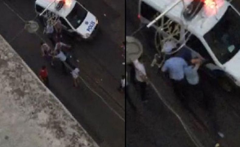 İstiklal'de 1 dakika 19 saniye boyunca polis dayağı